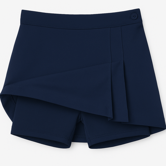 Double Pleat Skort - Navy (JTD)