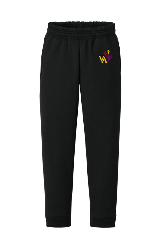 Joggers Sweat Pants - Black, With Victory Academy Logo