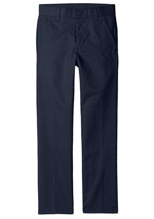Girls Performance Flat Front Chino Pants