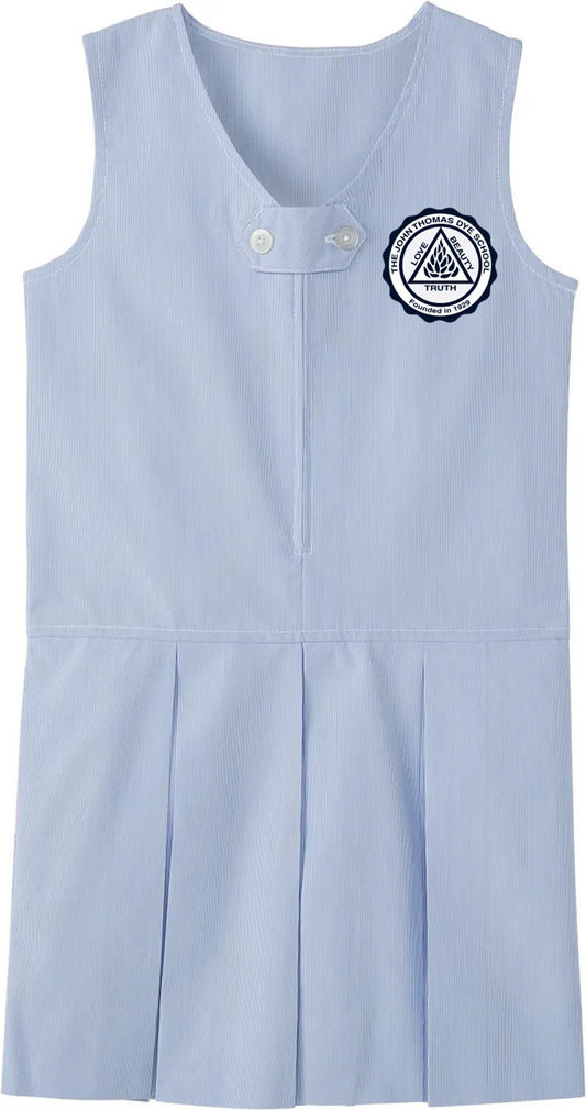 Front Zip Jumper - Blue Pinstripe, with JTD Patch