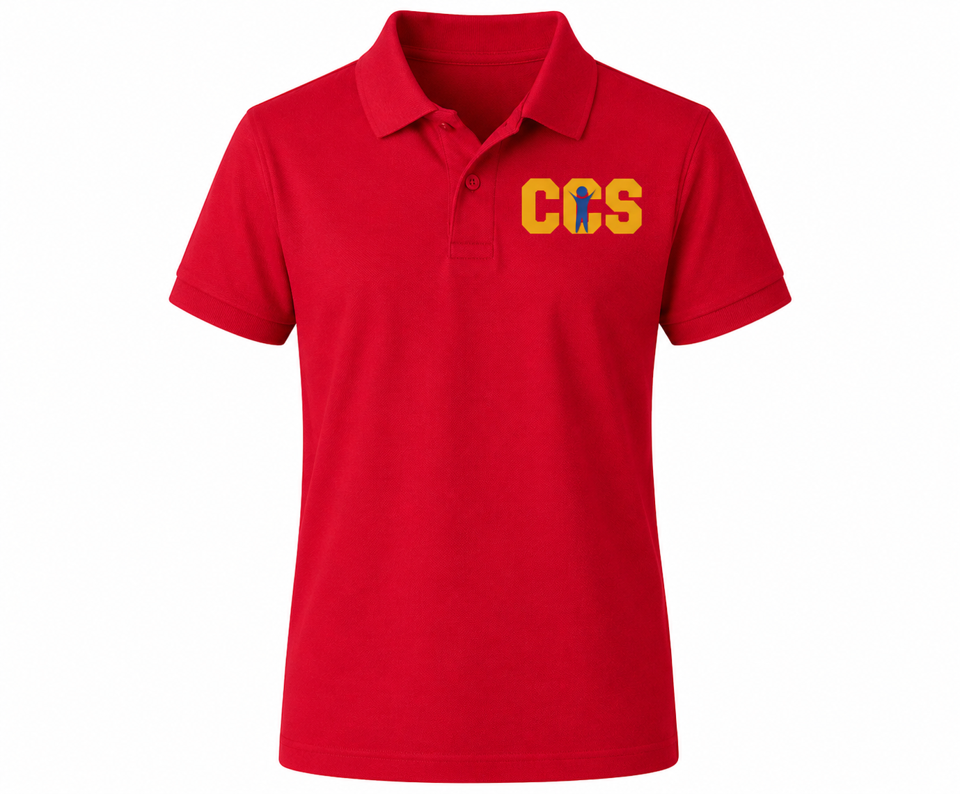Classic Comfort Polo - With Children's Community School Logo