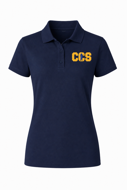 Performance Tech Polo - With Children's Community School Logo