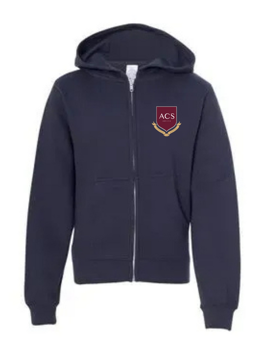 Zip Hoodie (unisex) - Navy (ACS)