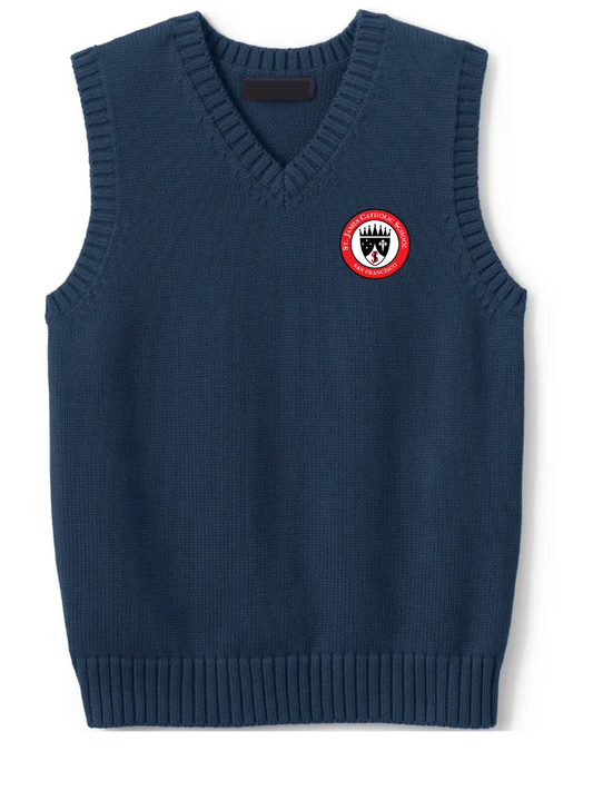 Lux Knit Sweater Vest (unisex) - Navy (SJT)