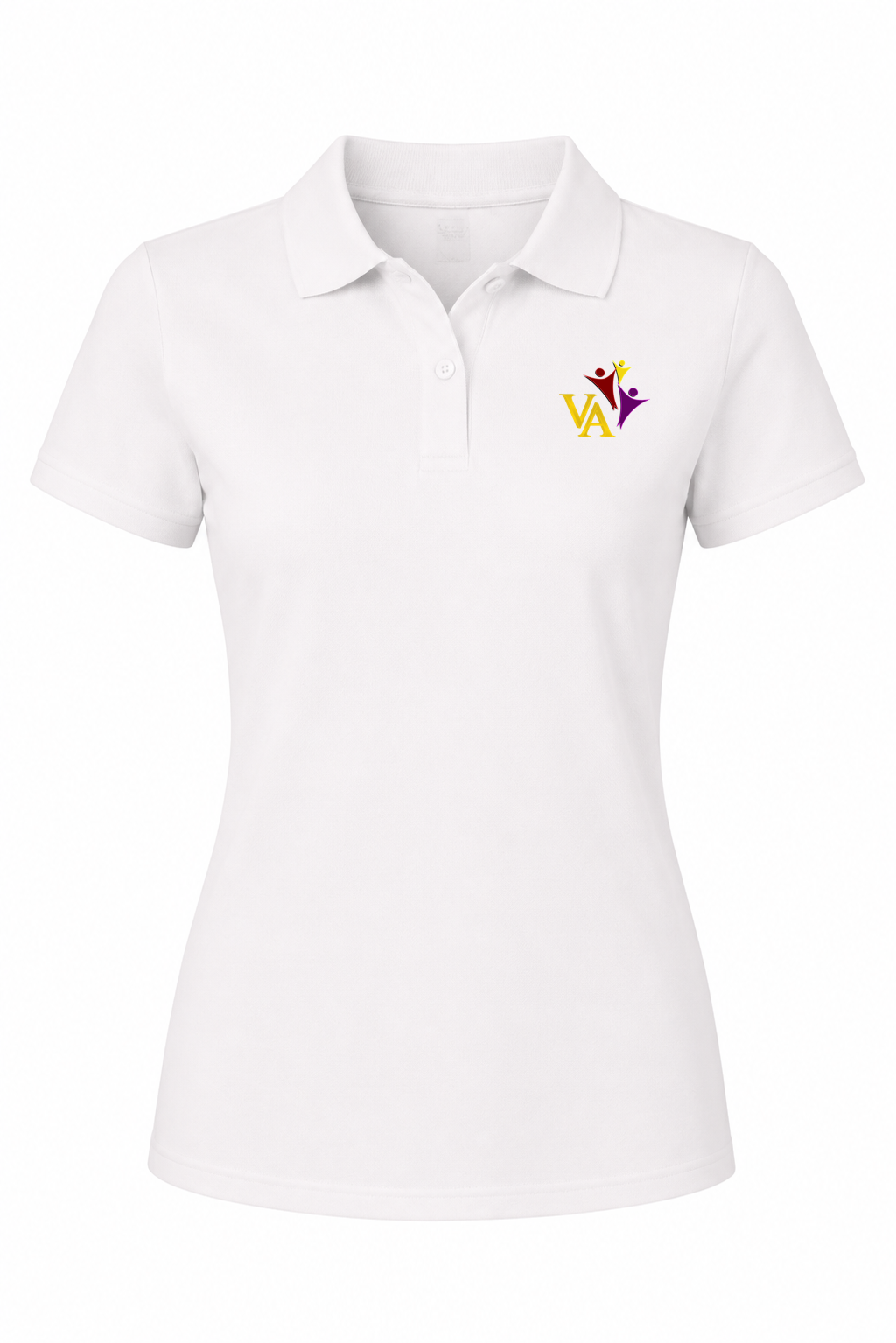 Performance Tech Polo (unisex) - White, With Victory Academy Logo