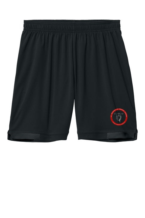 Girls Mesh Shorts - Black, With St. Bridget of Sweden Logo