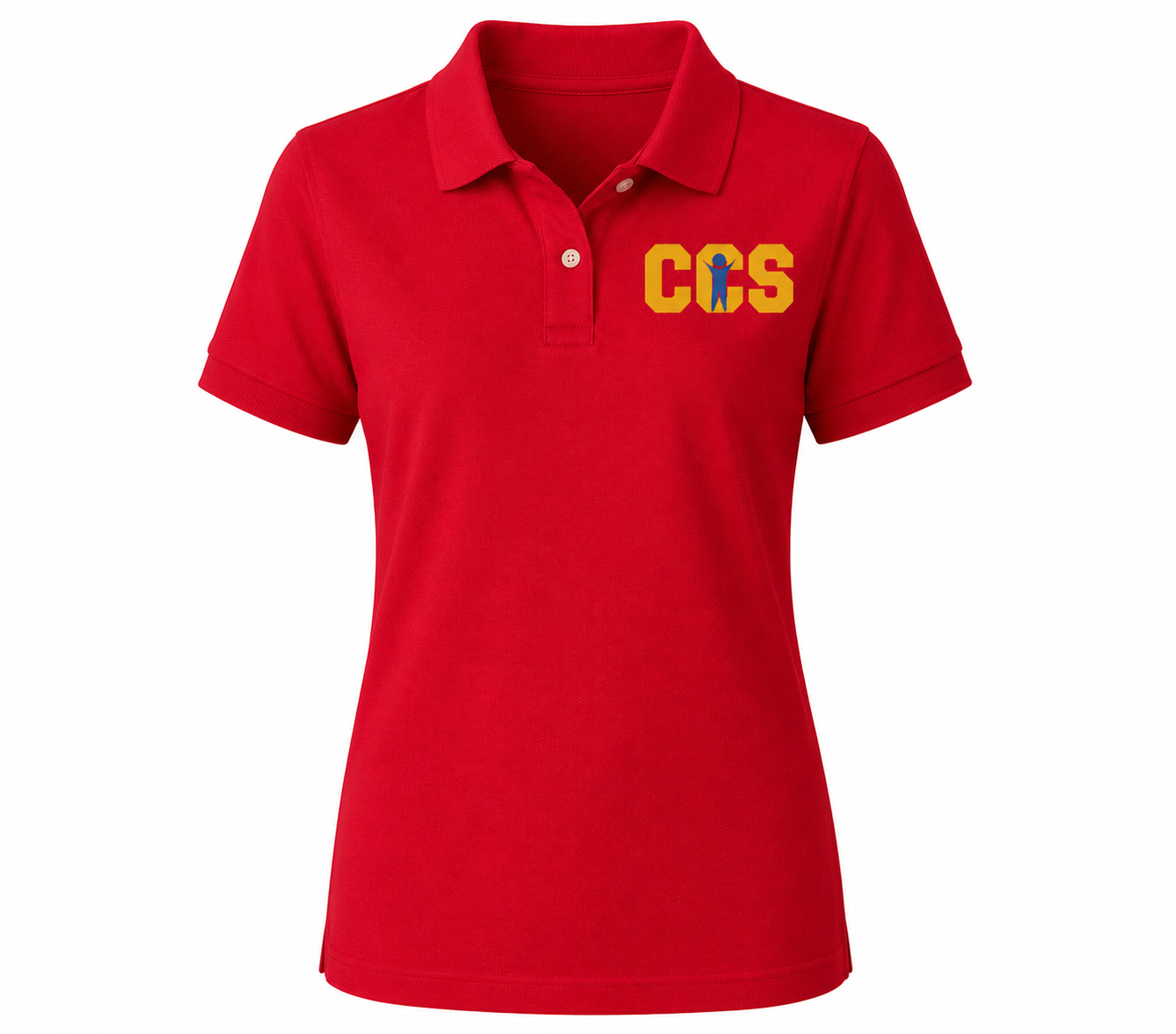 Classic Comfort Polo - With Children's Community School Logo