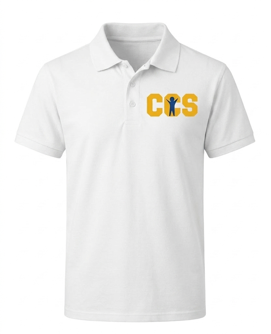 Classic Comfort Polo - With Children's Community School Logo