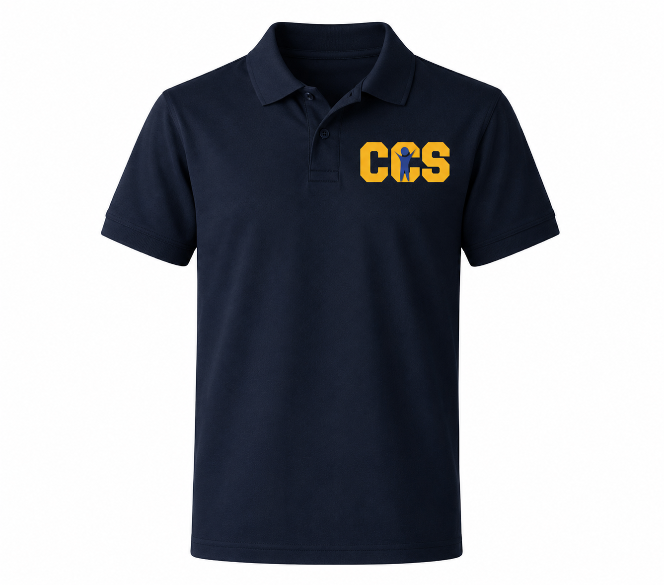 Classic Comfort Polo - With Children's Community School Logo