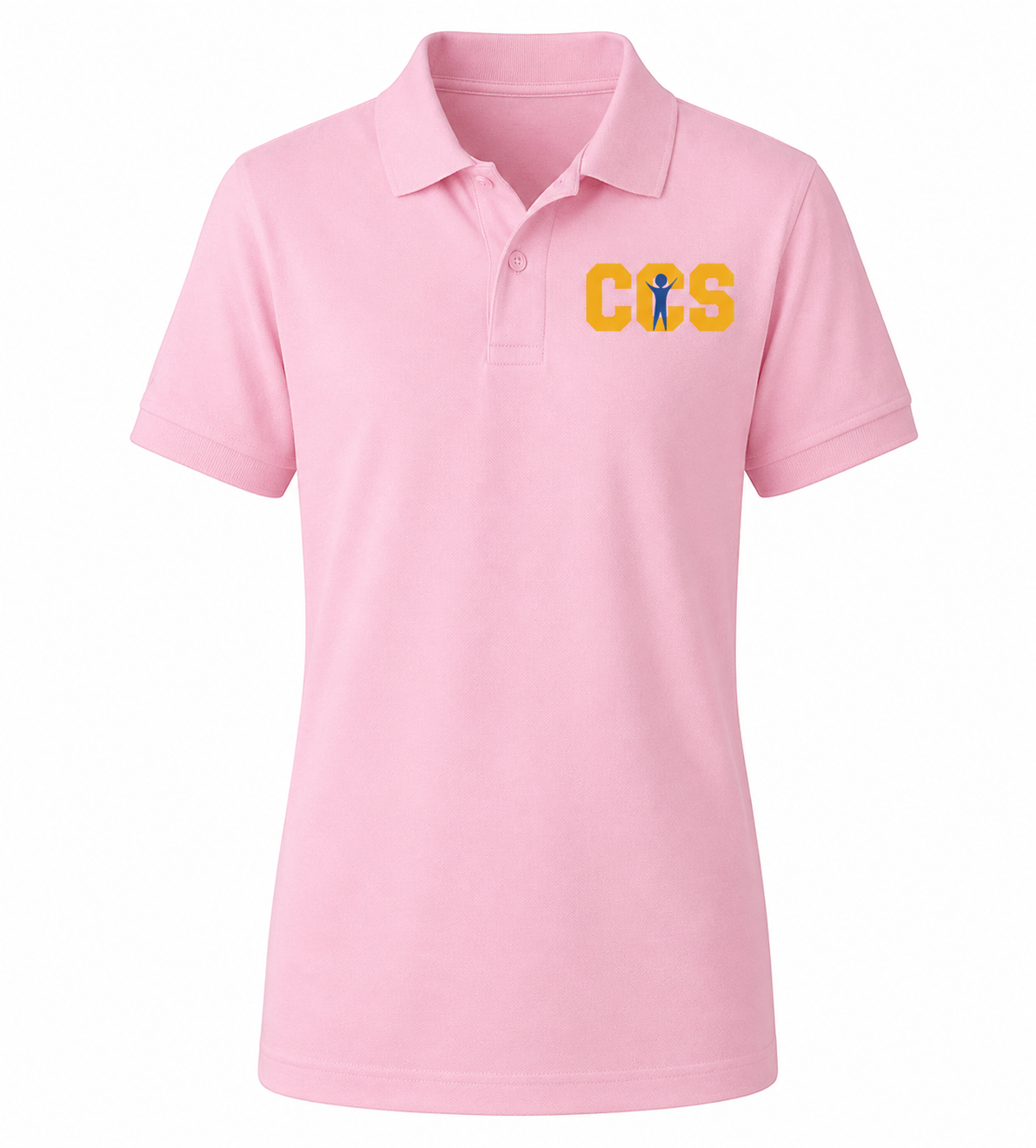 Classic Comfort Polo - With Children's Community School Logo
